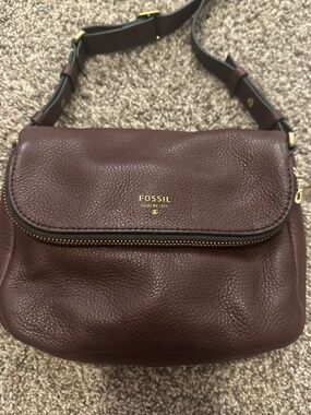 FOSSIL Brown Flap Crossbody
